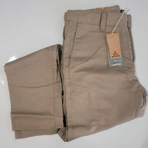 prAna Men's Table Rock Chino Pants, Size 30, Dark Khaki